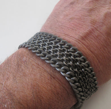 Cable and Curb Chain Bracelet - Dennis Higgins Jewelry