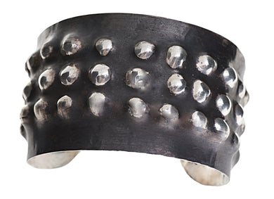Sterling Silver Biker cuff - Dennis Higgins Jewelry