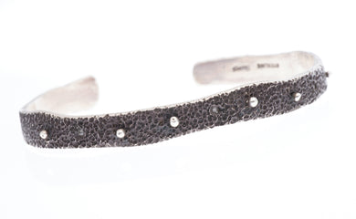 Thin textured cuff - Dennis Higgins Jewelry