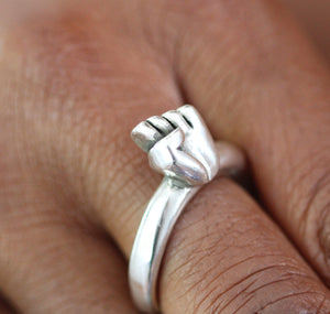 Silver Fist Ring - Dennis Higgins Jewelry