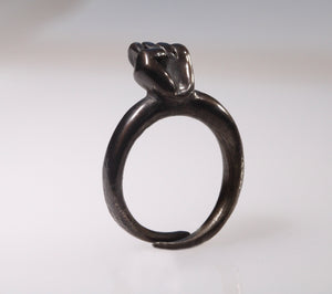 Dark Bronze Fist Ring - Dennis Higgins Jewelry