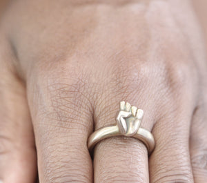 Bronze Fist Ring - Dennis Higgins Jewelry