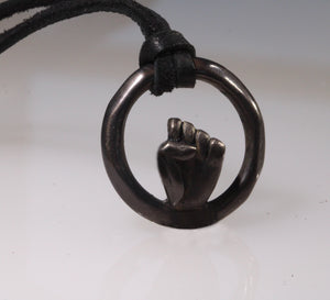 Dark Bronze Circle of Life Pendant - Dennis Higgins Jewelry