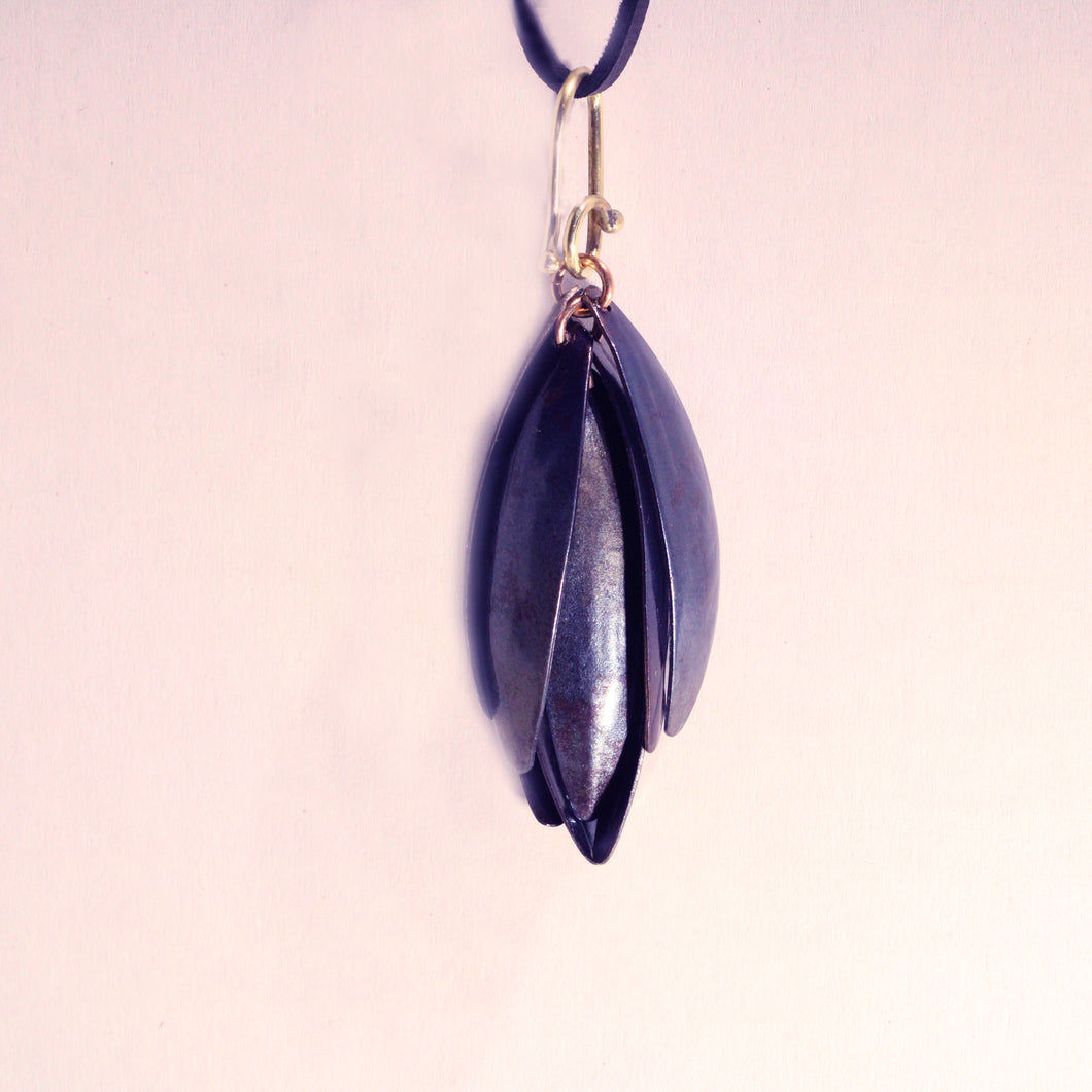 Blued Steel Necklace - Dennis Higgins Jewelry