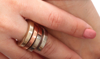 Square wrap rings - Dennis Higgins Jewelry