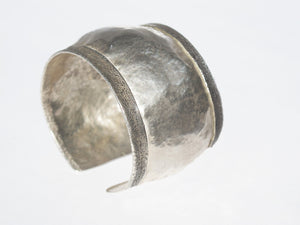 Turned edge silver  cuff - Dennis Higgins Jewelry