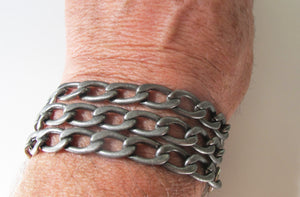 Single wrap 9mm oval curb chain - Dennis Higgins Jewelry