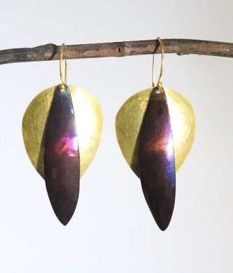 Two Tone Earrings - Dennis Higgins Jewelry