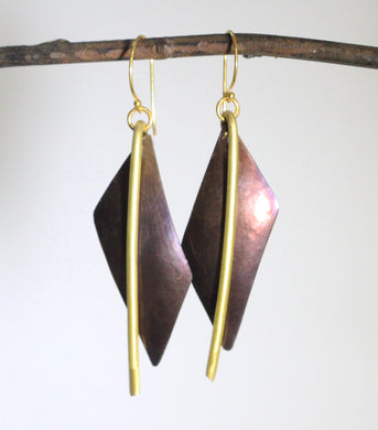 Vertical Drop Earrings - Dennis Higgins Jewelry