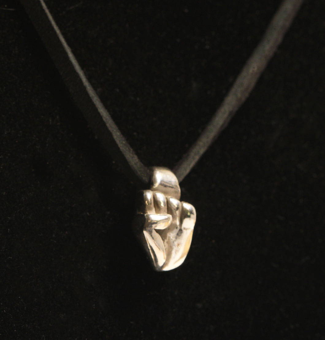 Silver Fist Pendant - Dennis Higgins Jewelry