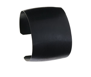 Black Brushed Silver Cuff - Dennis Higgins Jewelry