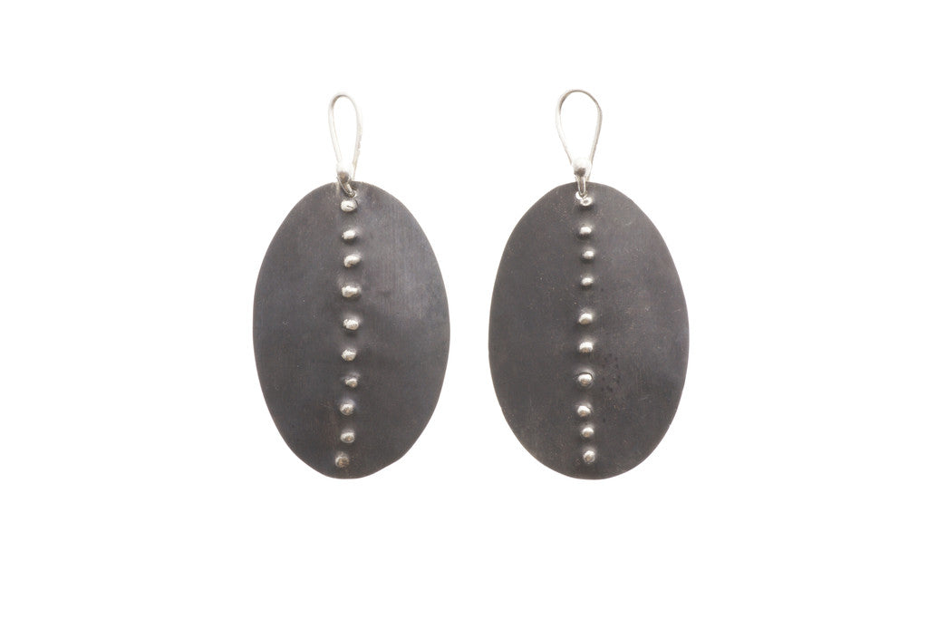 Faux Diamond Dotted Line Earrings - Dennis Higgins Jewelry