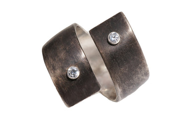 Blackened Double Wrap Ring - Dennis Higgins Jewelry