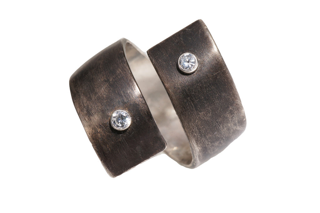 Blackened Double Wrap Ring - Dennis Higgins Jewelry
