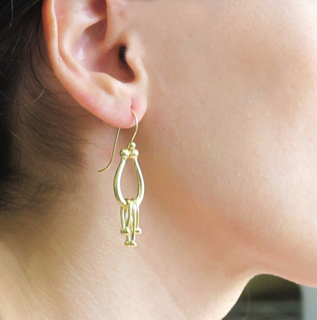 Small Shakespeare earrings - Dennis Higgins Jewelry